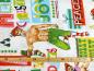 Preview: Patchworkstoff Alexander Henry Fabrics Santas Helpers mit Größenangabe